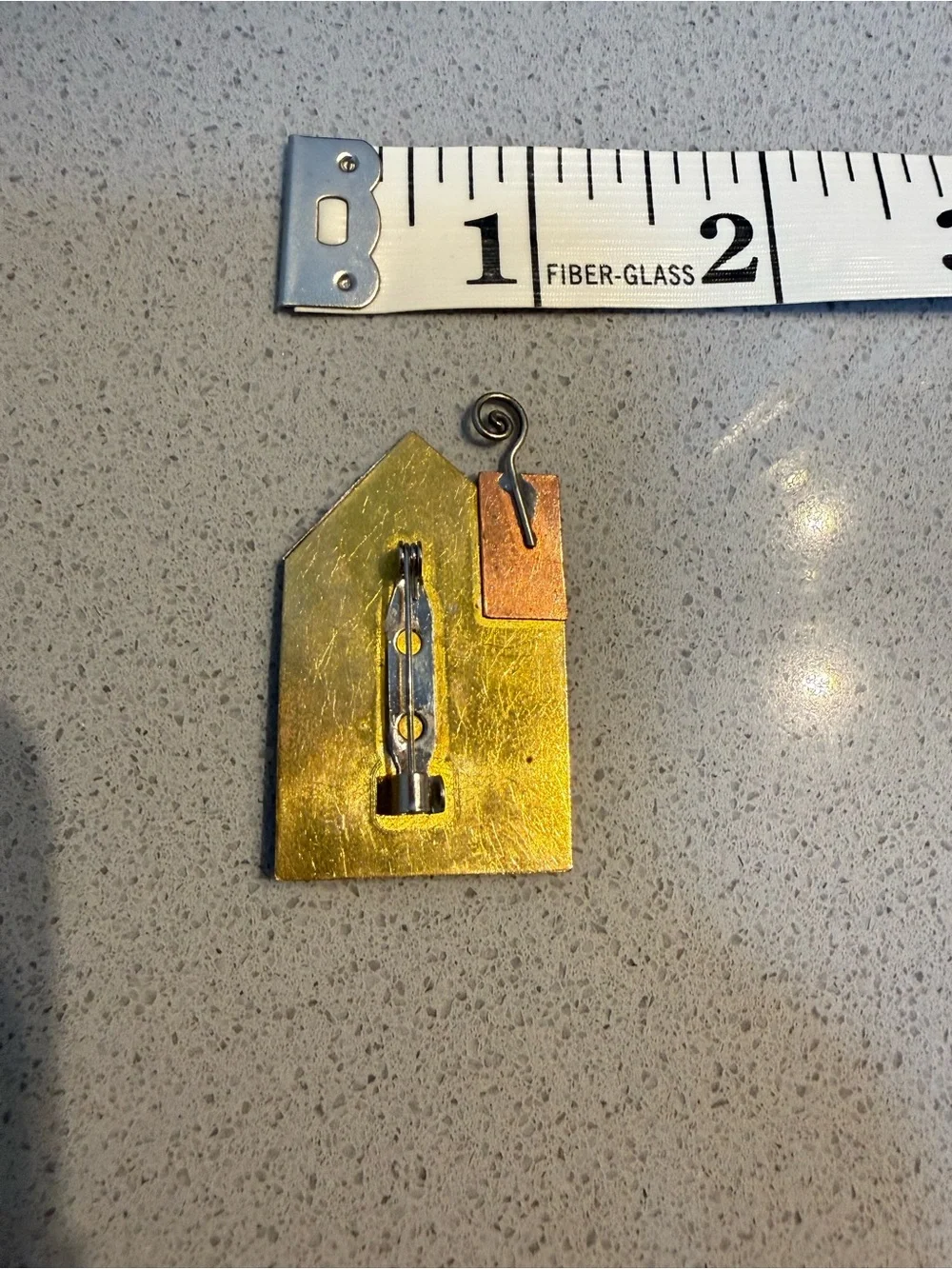 Mixed Metals House Brooch
